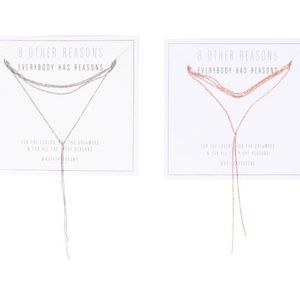 Nine Lives Rose Gold Chain Choker by 8 Other Reason -NWT